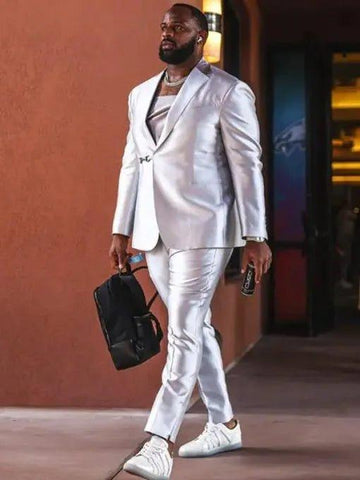 Fletcher Cox Silver Suit - jnjjackets