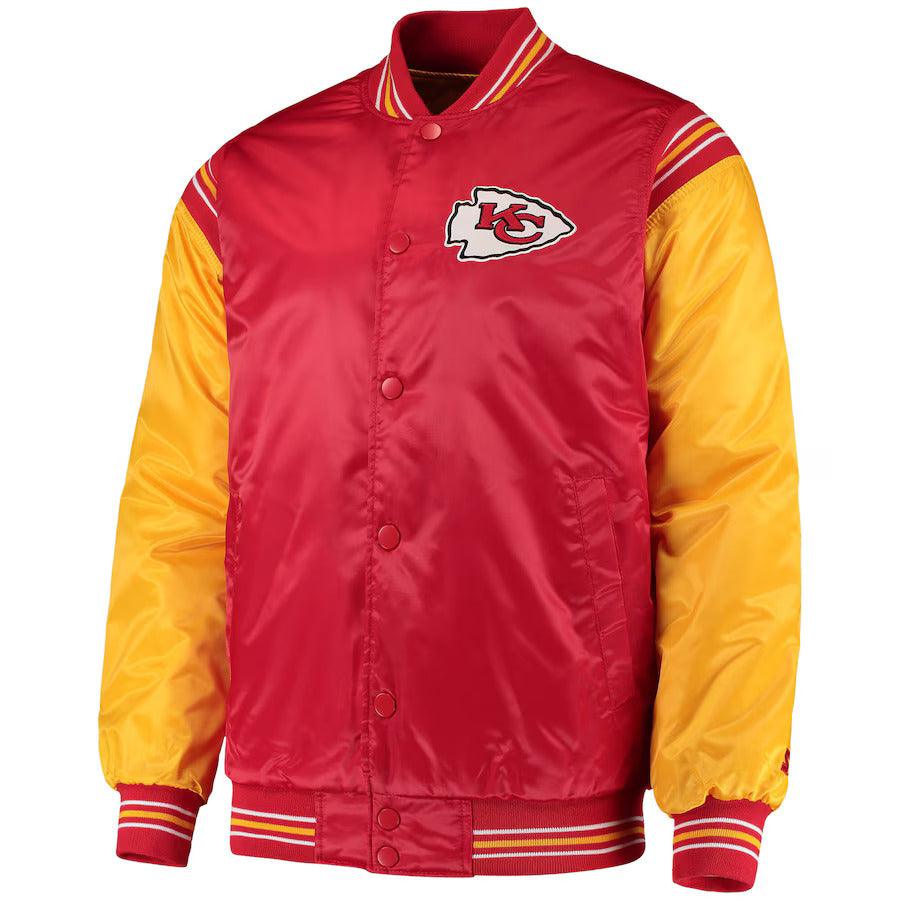 Kansas City Chiefs Starter Enforcer Satin Varsity Jacket - jnjjackets