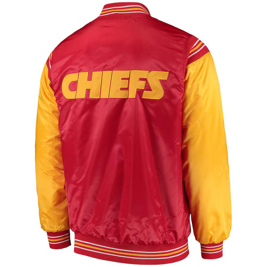 Kansas City Chiefs Starter Enforcer Satin Varsity Jacket - jnjjackets