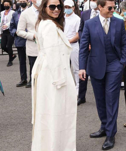 Hayley Atwell Mission Impossible Dead Reckoning White Coat - jnjjackets
