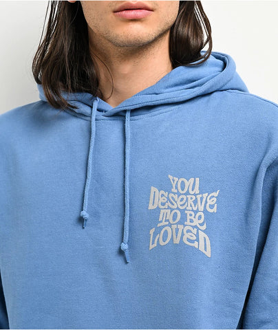 DREAM You Deserve To Be Loved 2 Light Blue Hoodie - jnjjackets