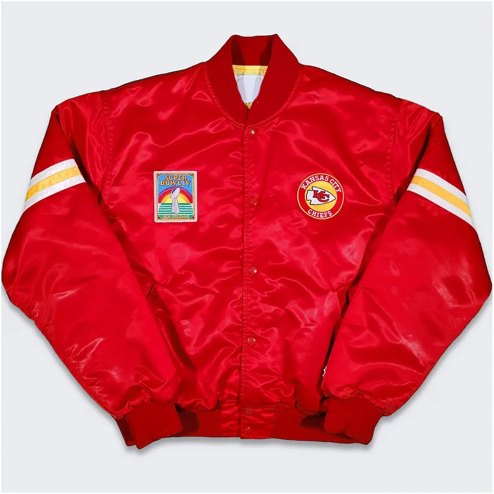 80’s Kansas City Chiefs Red Bomber Jacket - JnJ Jackets