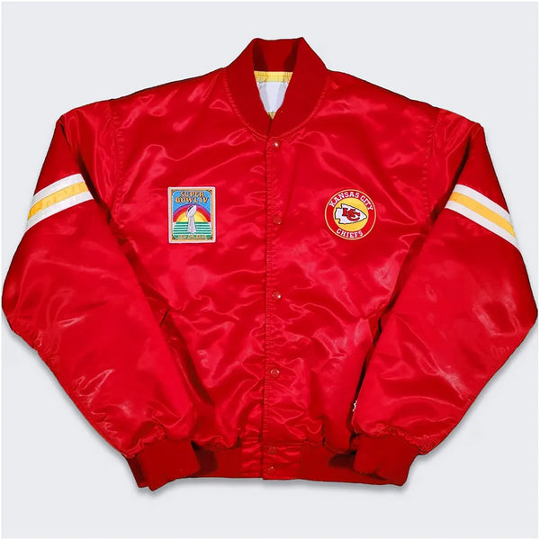 80's Kansas City Chiefs Red Bomber Jacket