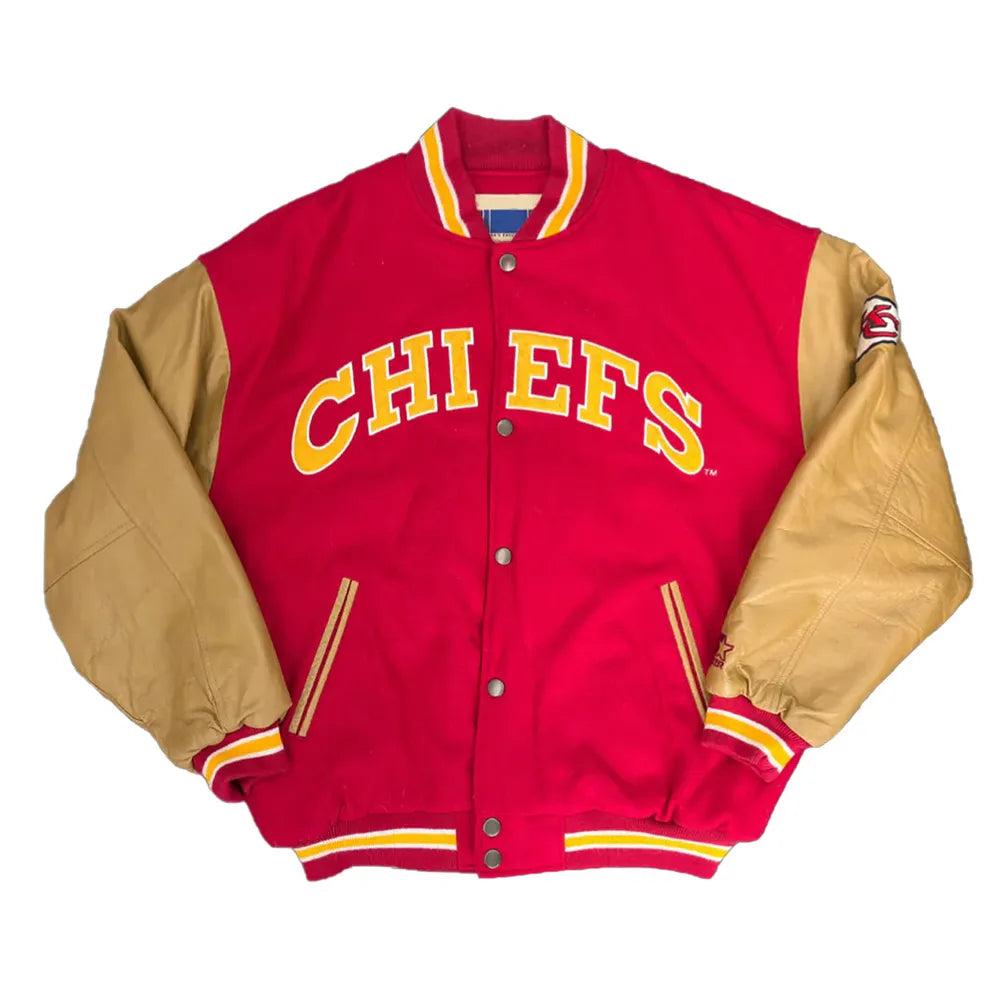 90’s Kansas City Chiefs Varsity Jacket - JnJ Jackets