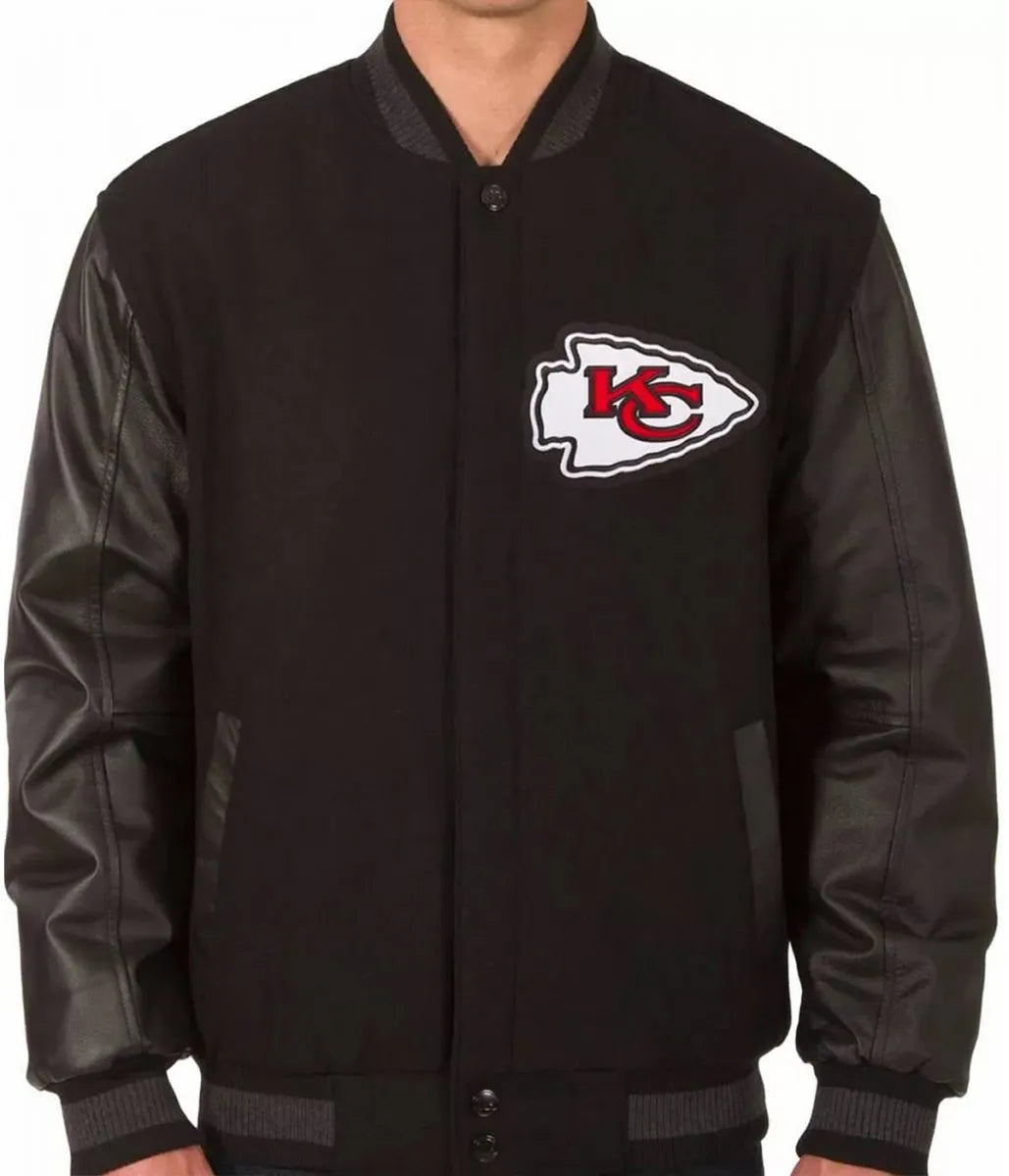 Varsity Kansas City Chiefs Black Jacket - JnJ Jackets