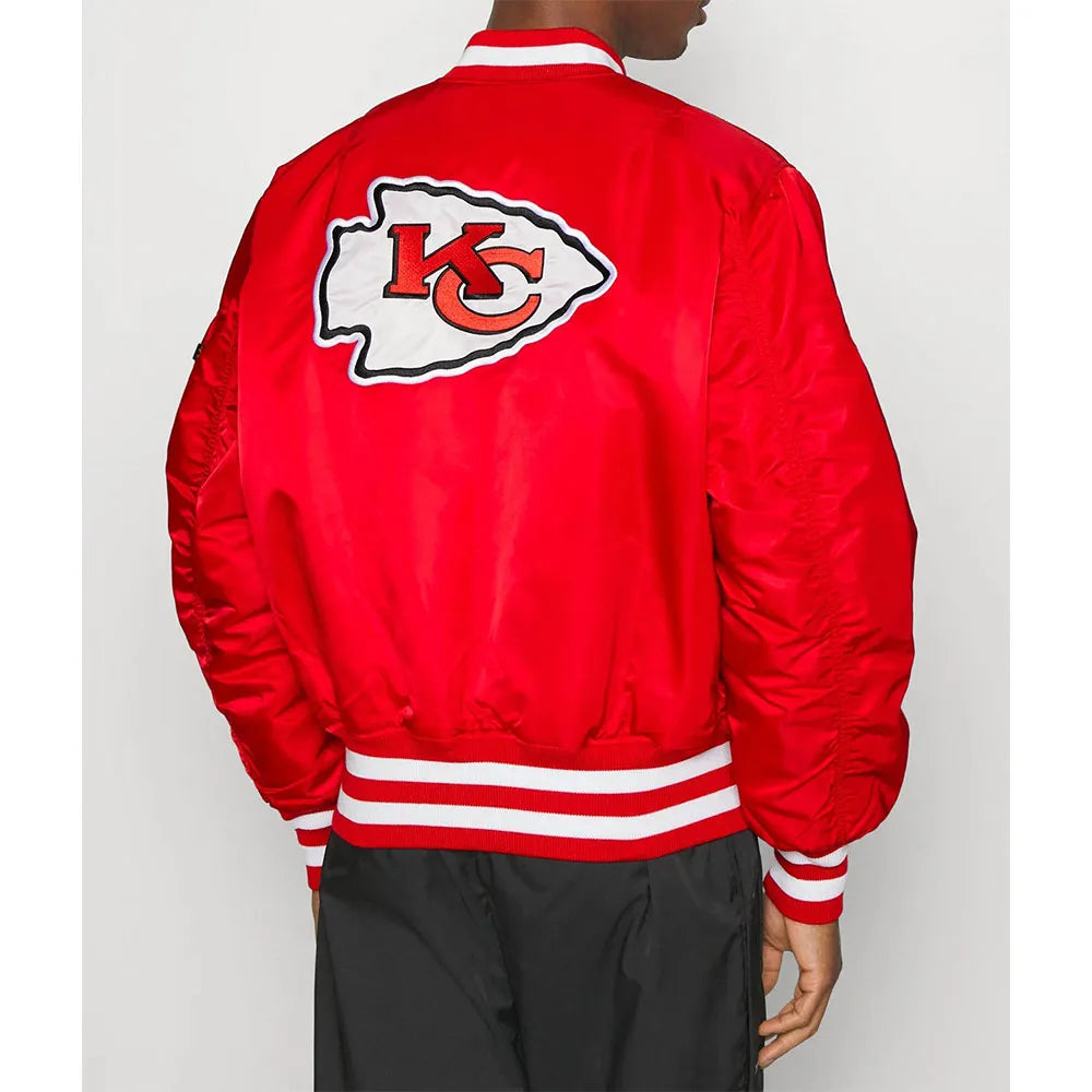 Kansas City Chiefs Red Bomber MA-1 Jacket - JnJ Jackets