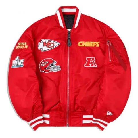 Kansas City Chiefs Red Bomber MA-1 Jacket - JnJ Jackets