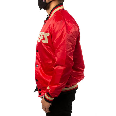 Kansas City Chiefs Red and Black Satin Jacket