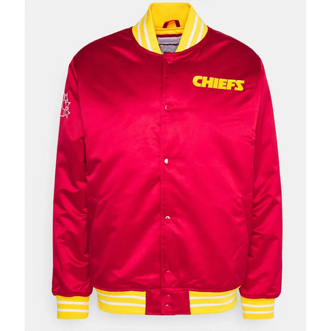 Kansas City Chiefs Training Red Satin Jacket