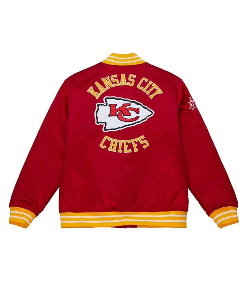 Kansas City Chiefs Heavyweight Red Satin Jacket - JnJ Jackets