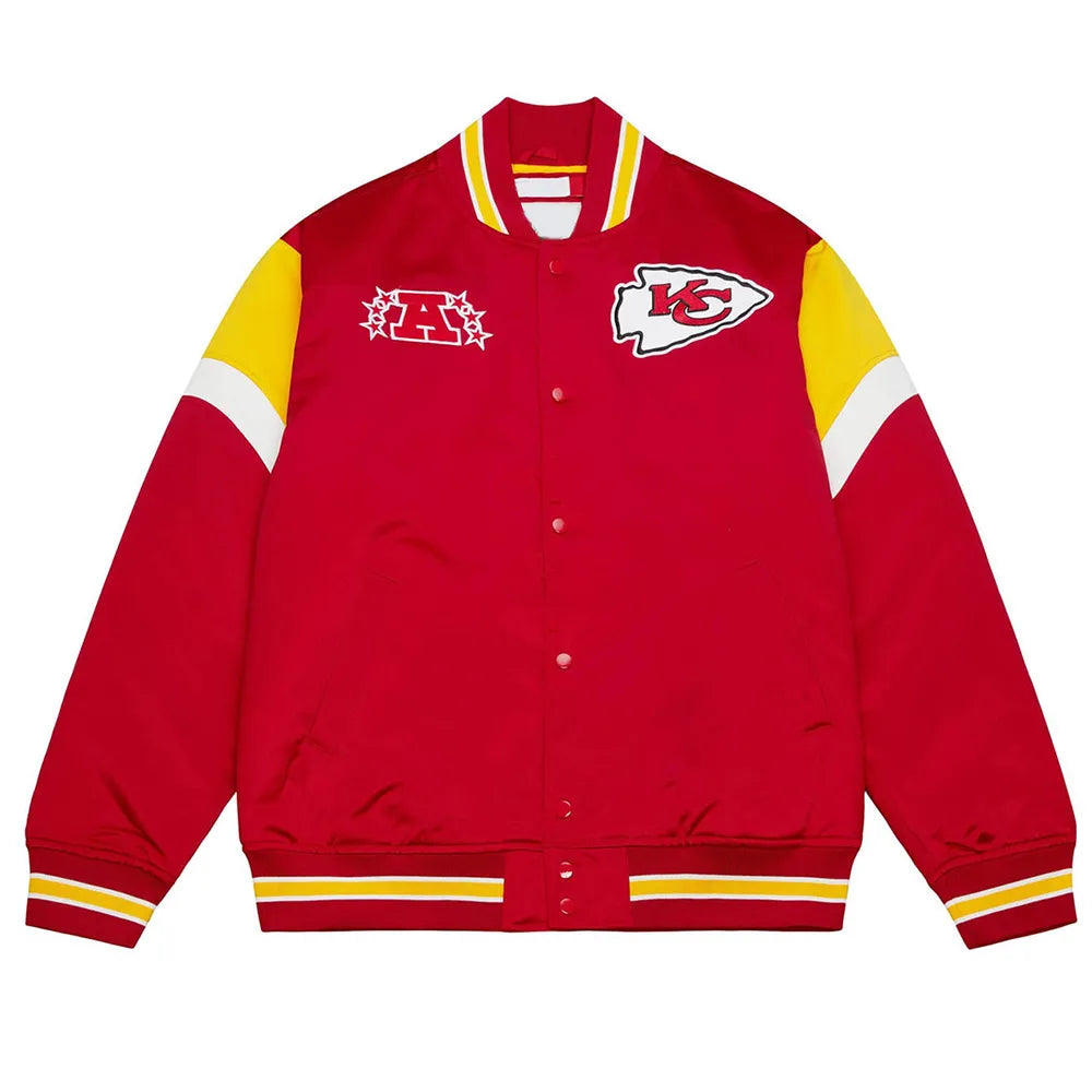 Kansas City Chiefs Red lightweight Satin Jacket - JnJ Jackets