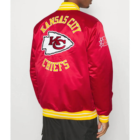 Kansas City Chiefs Training Red Satin Jacket