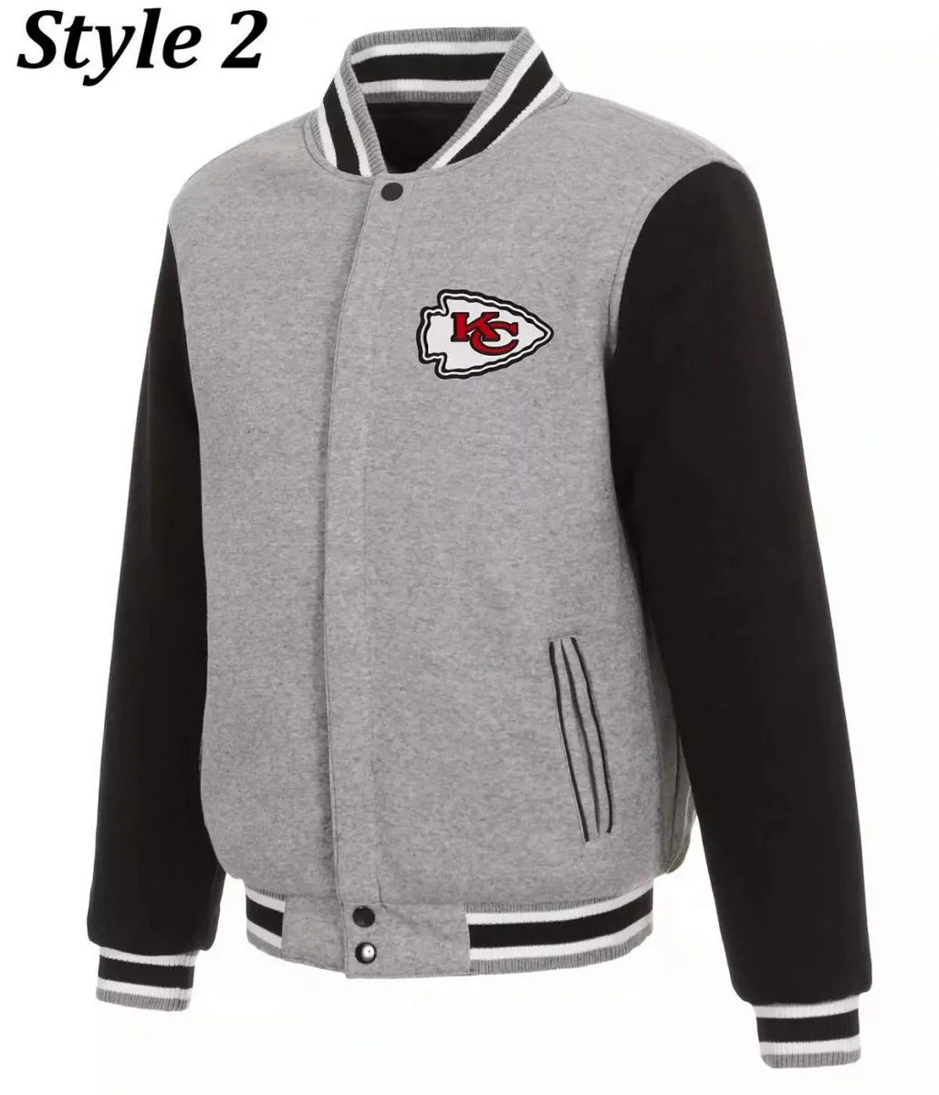 Kansas City Chiefs Two Tone Letterman Jacket - JnJ Jackets