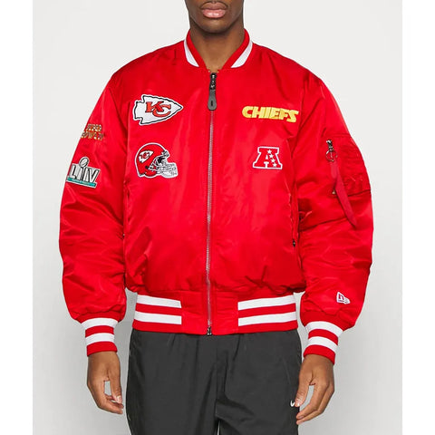 Kansas City Chiefs Red Bomber MA-1 Jacket - JnJ Jackets