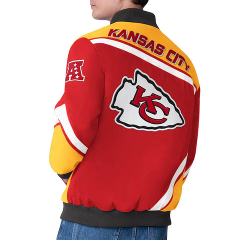 Kansas City Chiefs Maximum Racing Red Jacket - JnJ Jackets