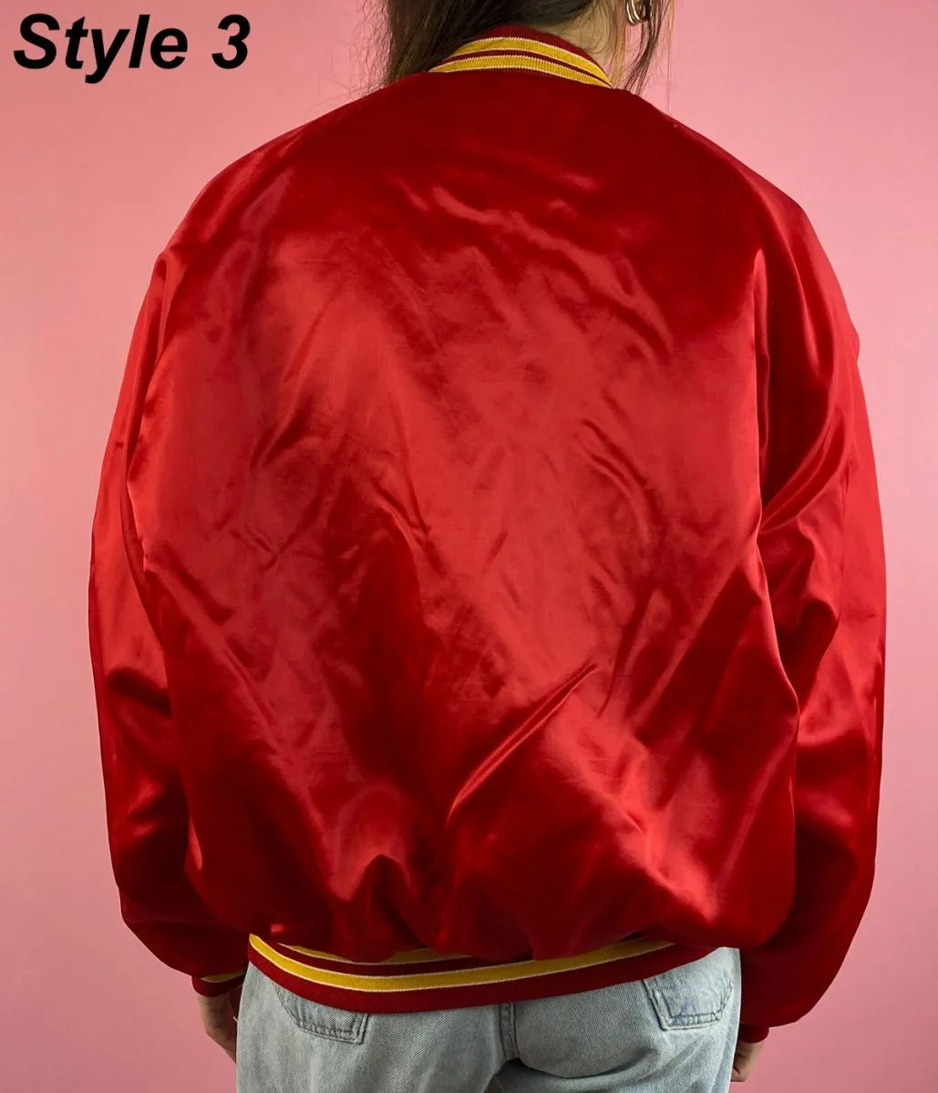 Kansas City Chiefs Satin Bomber Red Jacket - JnJ Jackets