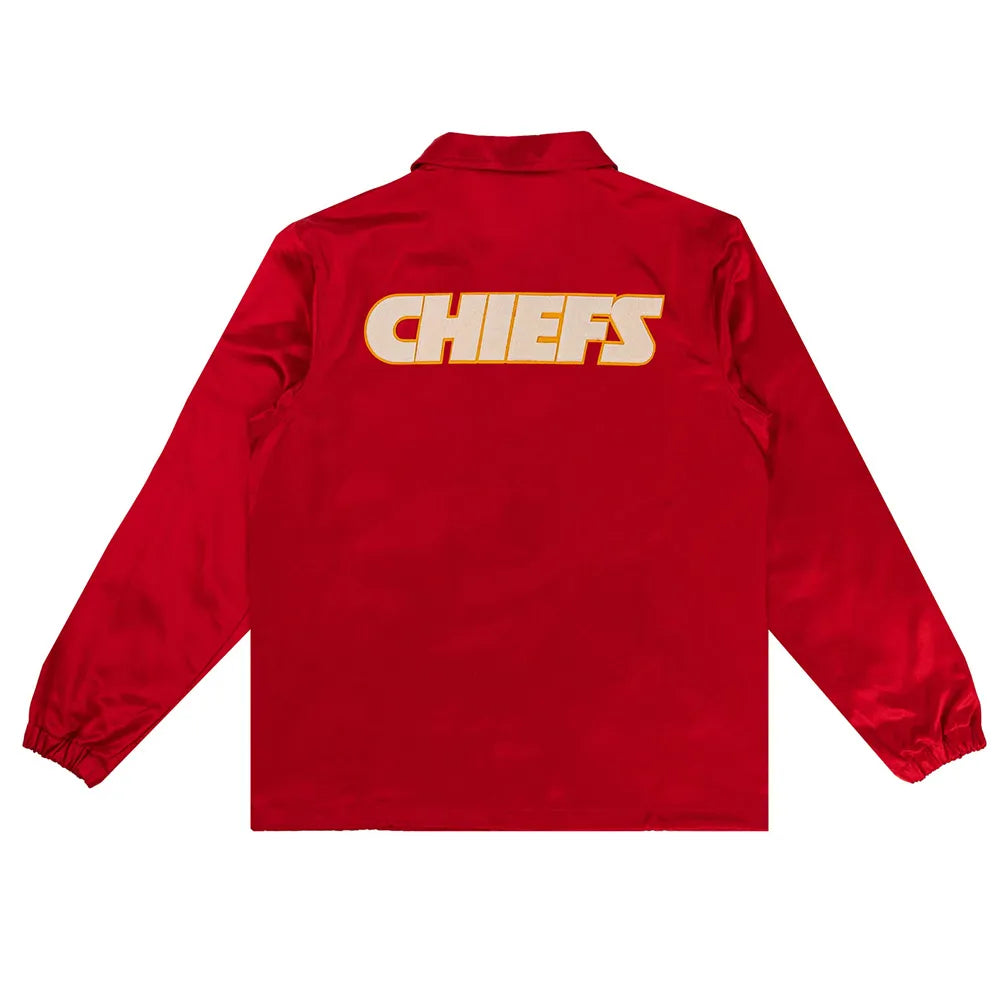 Kansas City Chiefs Red Satin Windbreaker - JnJ Jackets