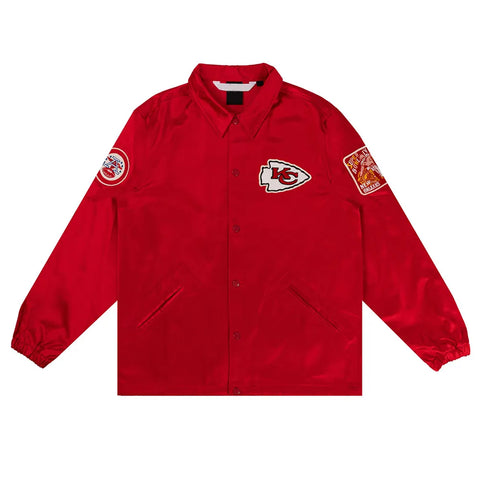 Kansas City Chiefs Red Satin Windbreaker - JnJ Jackets