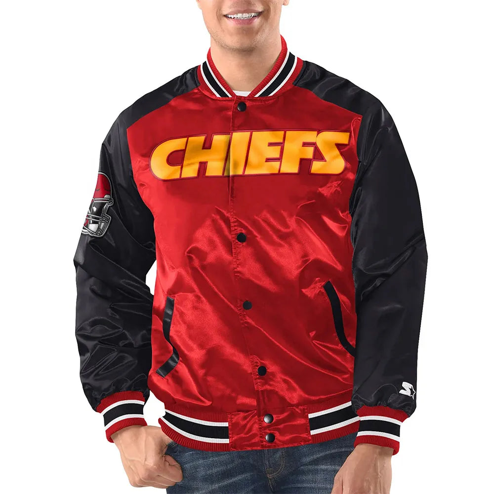 Renegade Kansas City Chiefs Red and Black Jacket - JnJ Jackets