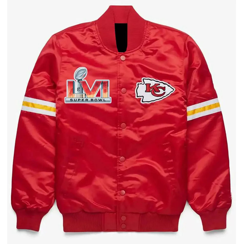 Kansas City Chiefs Super Bowl Red Satin Jacket