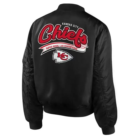 Kansas City Chiefs Super Bowl LVII Champions Black Bomber Jacket - JnJ Jackets