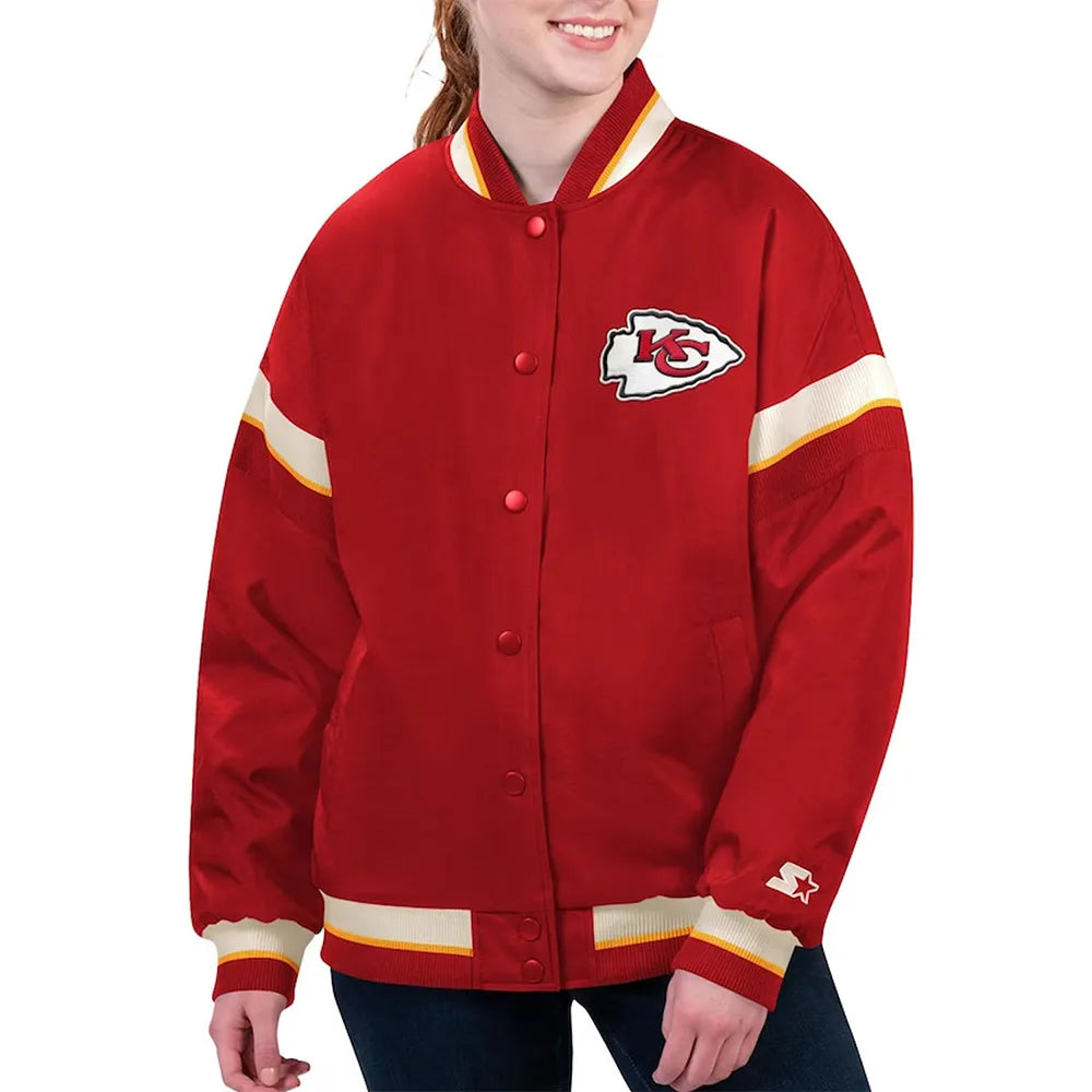 Kansas City Chiefs Tournament Red Varsity Jacket - JnJ Jackets