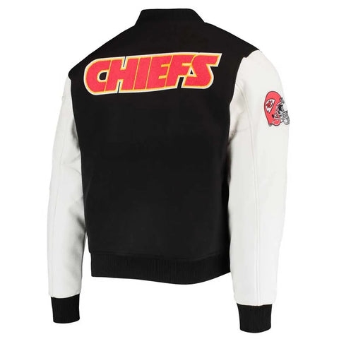 Kansas City Chiefs Logo Black and White Jacket