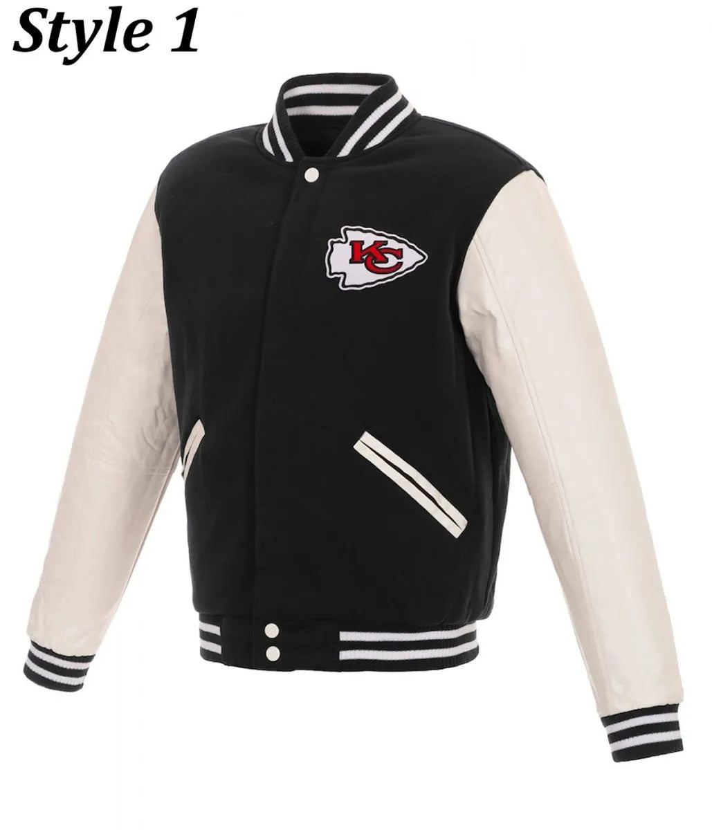 Kansas City Chiefs Two Tone Letterman Jacket - JnJ Jackets