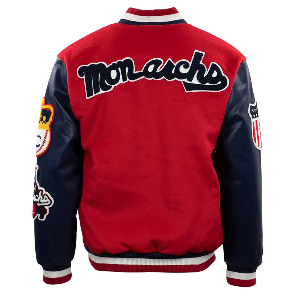 Kansas City Monarchs Red and Navy Varsity Jacket - JnJ Jackets