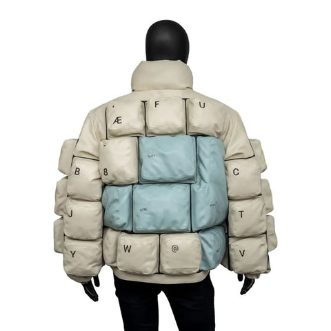 Keyboard Puffer Jacket - JnJ Jackets