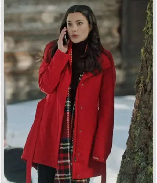 The Christmas Retreat Rhiannon Fish Red Coat