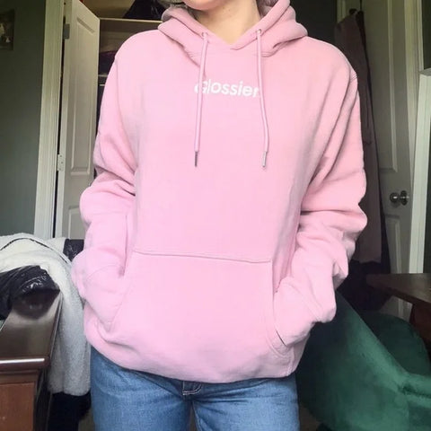 Pink glossier hoodie - JnJ Jackets