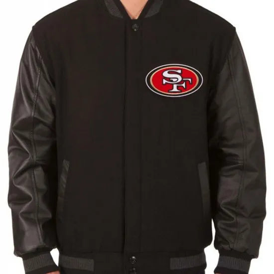 Reversible 49ers Varsity Jacket - JnJ Jackets