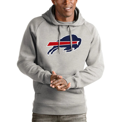 Buffalo Bills Antigua Black Pullover Hoodie