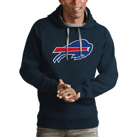 Buffalo Bills Antigua Black Pullover Hoodie