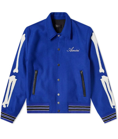 Amiri Bones Letterman Wool Jacket - JnJ Jackets