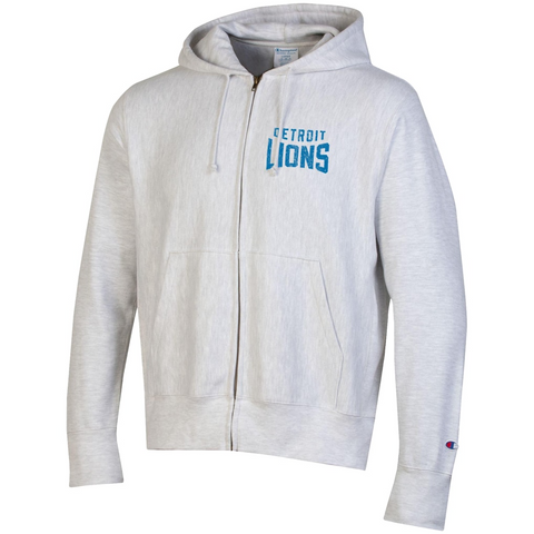 Champion Heather Gray Detroit Lions Reverse Weave Full-Zip Hoodie - hoodie - Champion Heather Gray Detroit Lions Reverse Full-Zip Hoodie, Detroit Lions Full-Zip Hoodie, Detroit Lions Reverse Full-Zip Hoodie, Detroit Lions Reverse Weave Full-Zip Hoodie, Full-Zip Hoodie, Hoodie