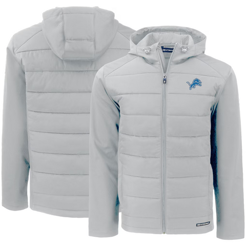Cutter & Buck Detroit Lions Evoke PrimaLoft Hybrid Eco Softshell Jacket - Jackets - ["detroi lions jackets","Detroit Lions Jackets","detroit lions puffer jacket","nfl jackets","Puffer Jacket"]