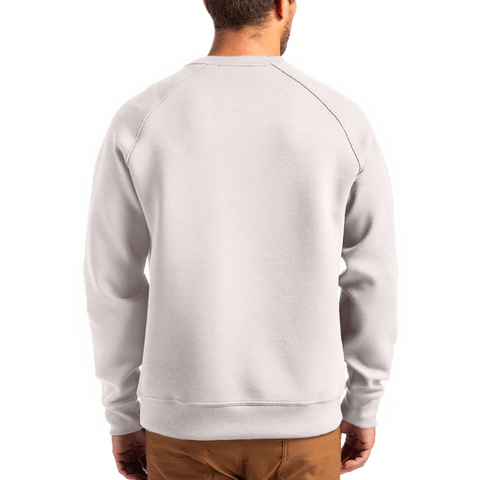 Cutter & Buck Detroit Lions Helmet Roam Recycled Raglan Pullover Sweatshirt