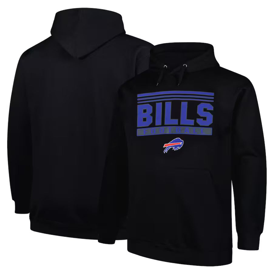 Fanatics Black Buffalo Bills Pullover Hoodie