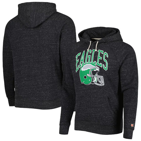 Philadelphia Eagles Retro Helmet Raglan Hoodie