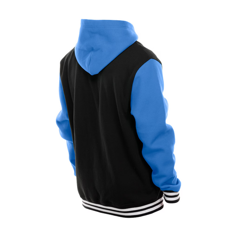 New Era Black Detroit Lions Full-Snap Fleece Hoodie Jacket