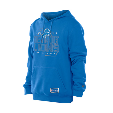 New Era Blue Detroit Lions Combine Authentic Throwback Hoodie - Jackets - ["Authentic Hoodie","Authentic Throwback Hoodie","New Era Blue Detroit Lions Combine Authentic Throwback Hoodie","New Era Blue Detroit Lions Combine Throwback Hoodie"]