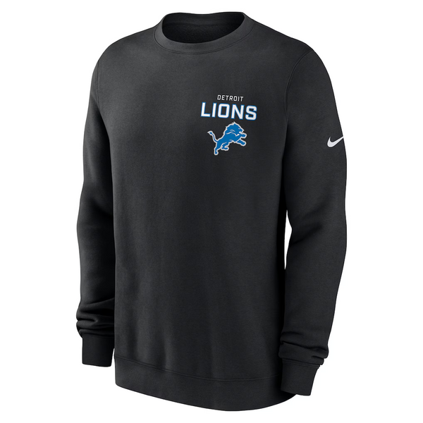 Nike Detroit Lions Primetime Club Fleece Pullover Sweatshirt