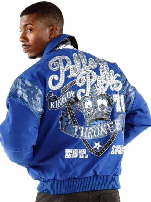 Pelle Pelle King Of Thrones Blue Wool Jacket