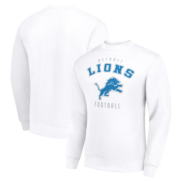 Starter Detroit Lions Team Logo Pullover Sweatshirt