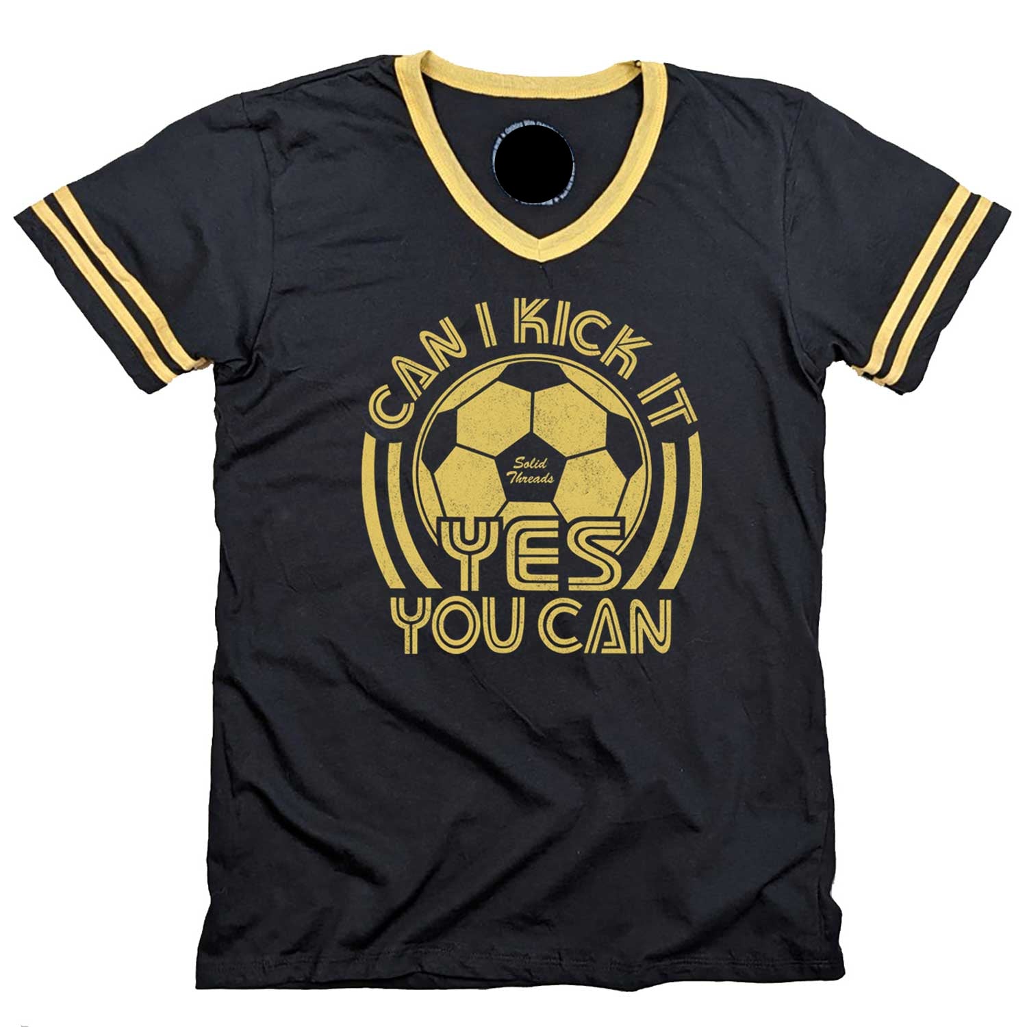 Can I Kick It Yes You Can V-Neck Tee - jnjjackets