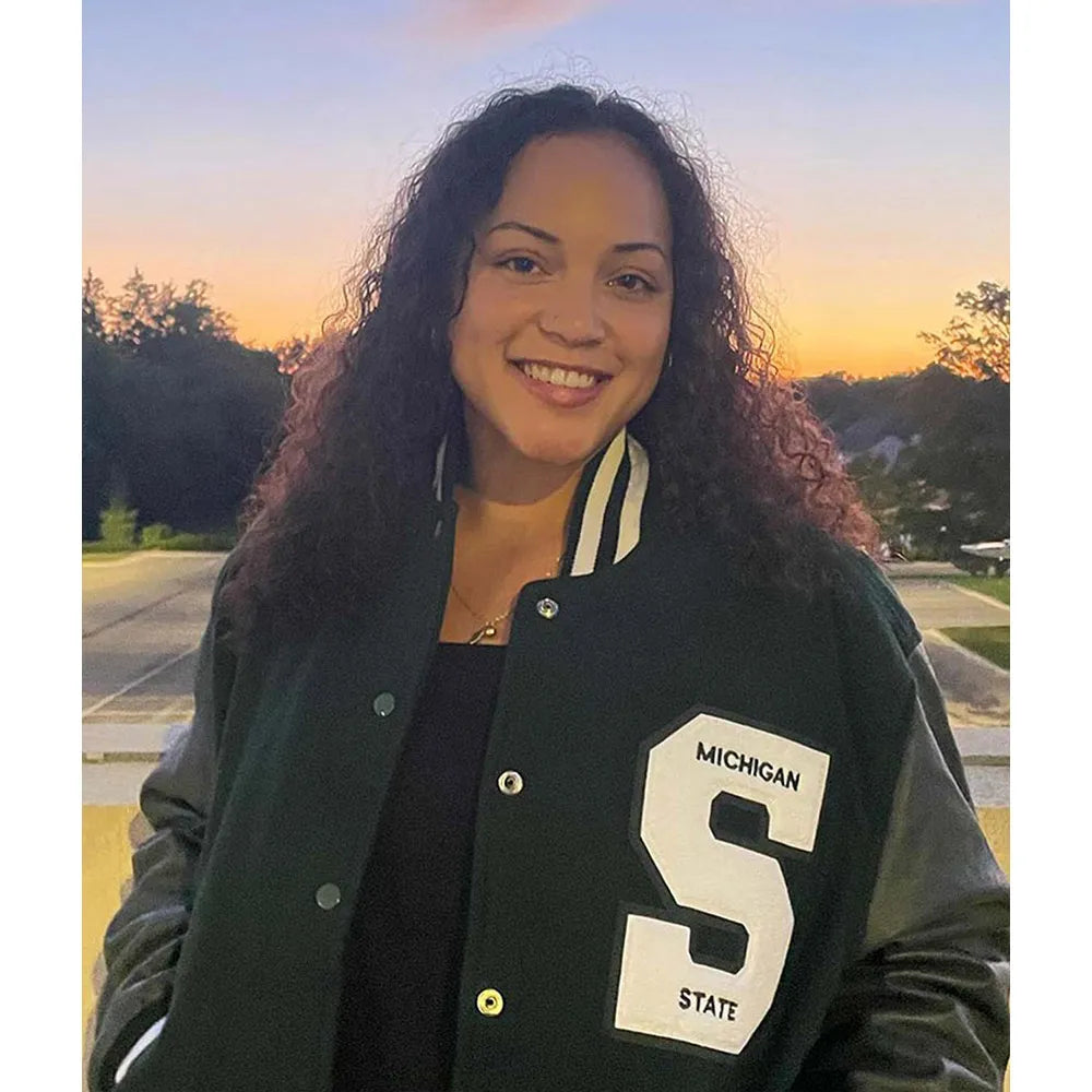 Michigan State Aliyah Moore Varsity Jacket - JnJ Jackets