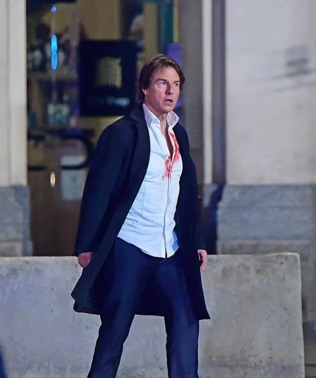 Tom Cruise Mission Impossible 8 Black Coat