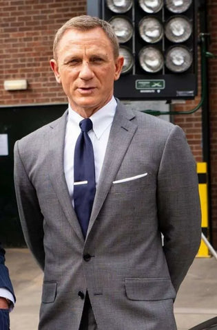 No Time To Die James Bond Grey Check Suit